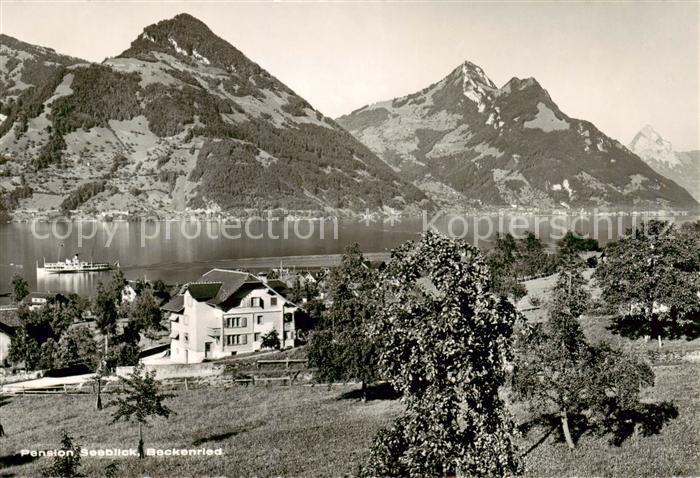 Beckenried Vierwaldstaettersee NW Pension Seeblick Panorama