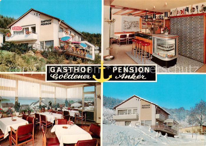 Sondern Olpe NRW Gasthof Pension Goldener Anker Gaststube Bar
