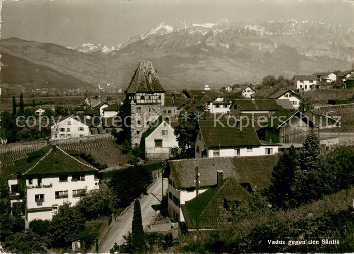 Vaduz Liechtenstein FL mit Saentis