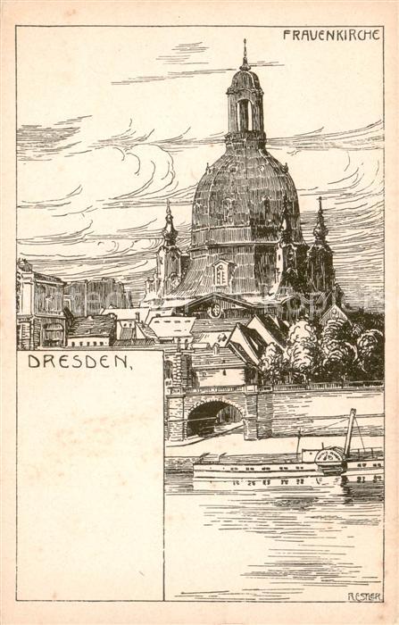 Dresden Elbe Frauenkirche