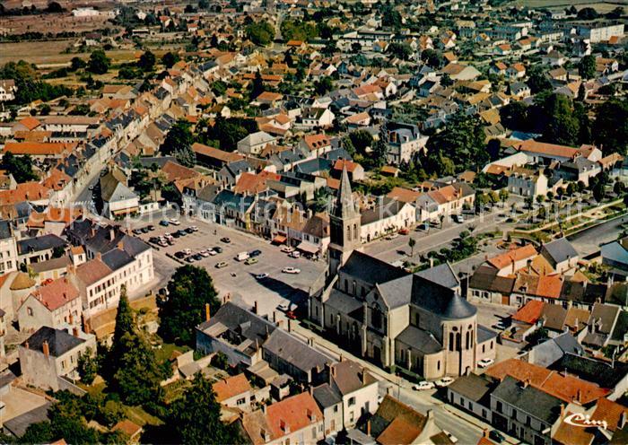 Sancoins Vue generale aerienne