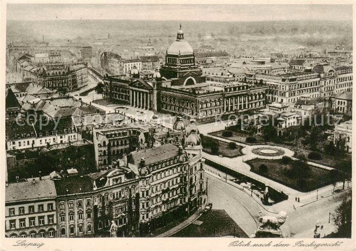 LEIPZIG Sachsen Blick zum Reichsgericht