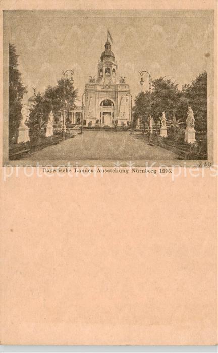 NueRNBERG  CITY Bayerische Landesausstellung 1896 Koenigreich Bayern