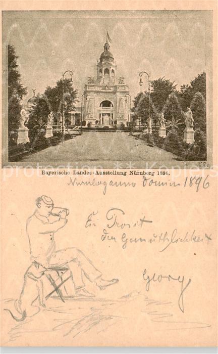 NueRNBERG  CITY Bayerische Landesausstellung 1896 Koenigreich Bayern