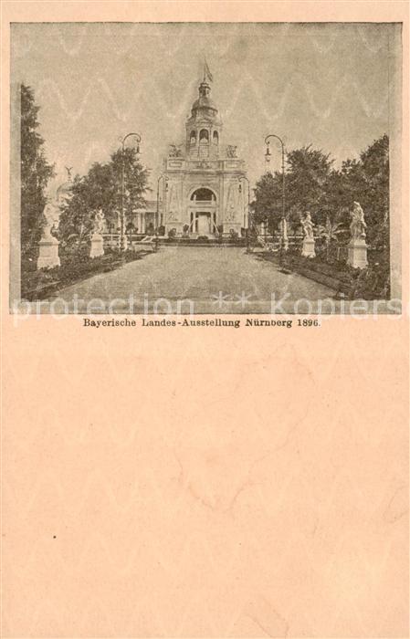 NueRNBERG  CITY Bayerische Landesausstellung 1896 Koenigreich Bayern