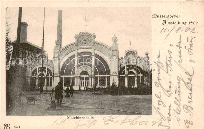 DuessELDORF  CITY Ausstellung 1902 Maschinenhalle