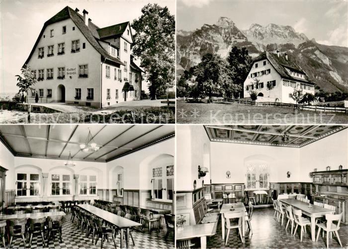 Sax SG Gasthof Hotel Schloessli im Rheintal Alpen