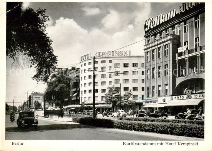 BERLIN  CITY Kurfuerstendamm mit Hotel Kempinski