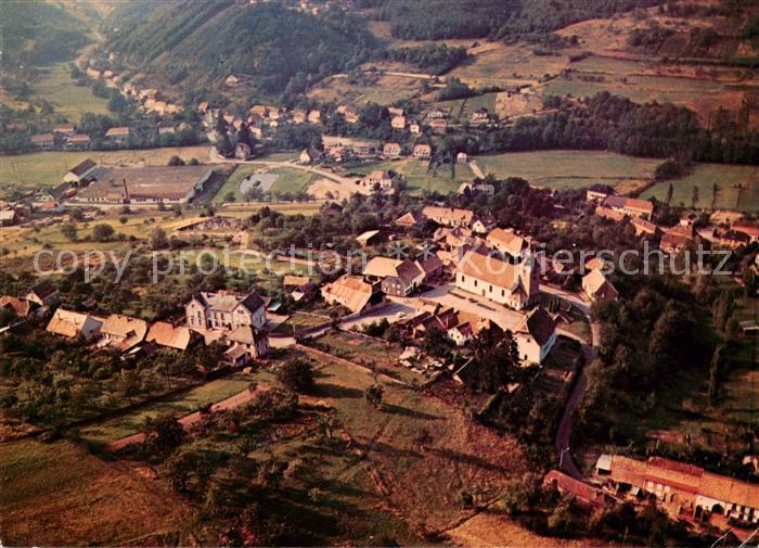Fouchy 67 Bas-Rhin et au fond Lalaye vue aérienne