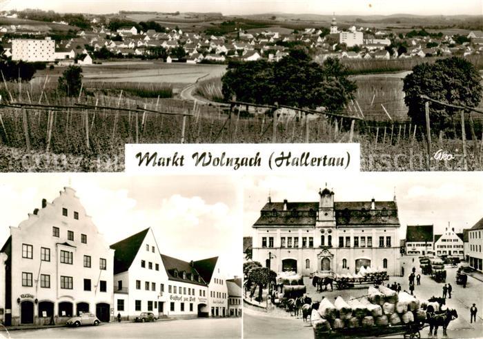 Wolnzach Panorama Ortszentrum Marktplatz