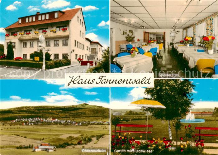 Oberzeuzheim Erholungsheim Haus Tannenwald Garten Liegewiese Panorama