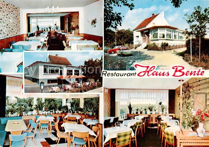 Sprockhoevel Gaststaette Restaurant Haus Bente Gastraeume Terrasse