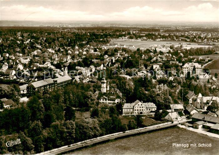 Planegg Fliegeraufnahme mit Schloss