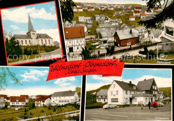 Obersdorf Wilnsdorf Westfalen Kirche Panorama Ortspartien