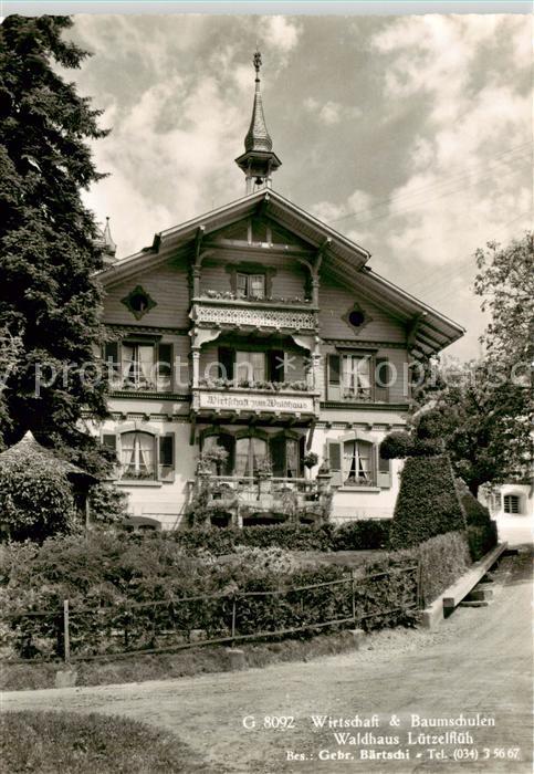 Luetzelflueh-Goldbach BE Wirtschaft und Baumschulen Waldhaus