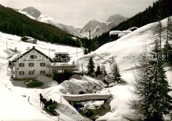 Sertig Davos GR Gasthaus zur Muehle Buendnerstuebli