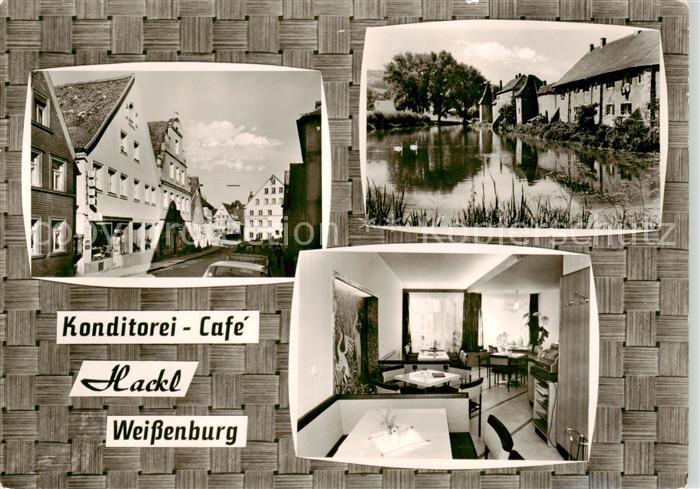 Weissenburg  Bayern Konditorei Cafe Hackl Weiher Gaststube
