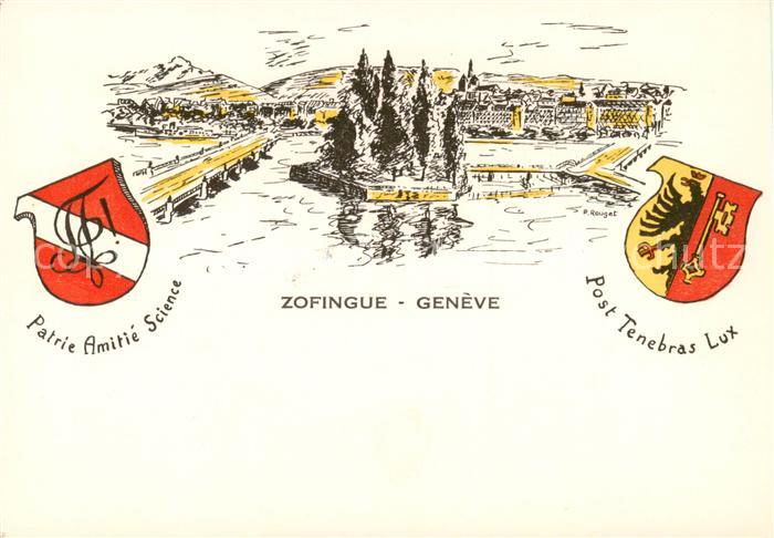 Zofingen AG Patrie Amitie Science Post Tenebras Lux Wappen