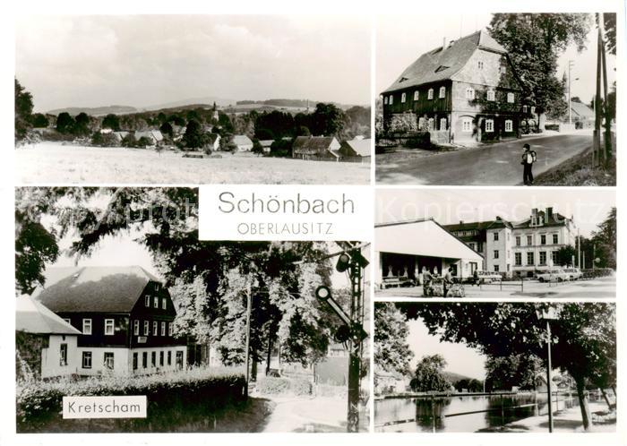 Schoenbach Sachsen Panorama Kretscham Ortspartien