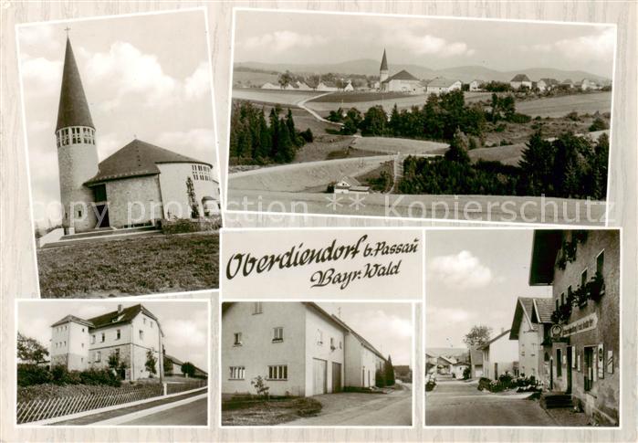 Oberdiendorf Hauzenberg Kirche Panorama Ortspartien