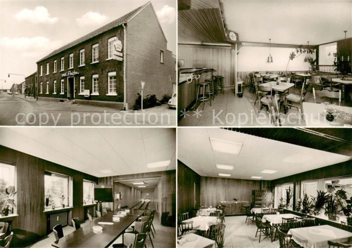 Wankum Gaststaette Haus Peuten Gastraeume Kegelbahn