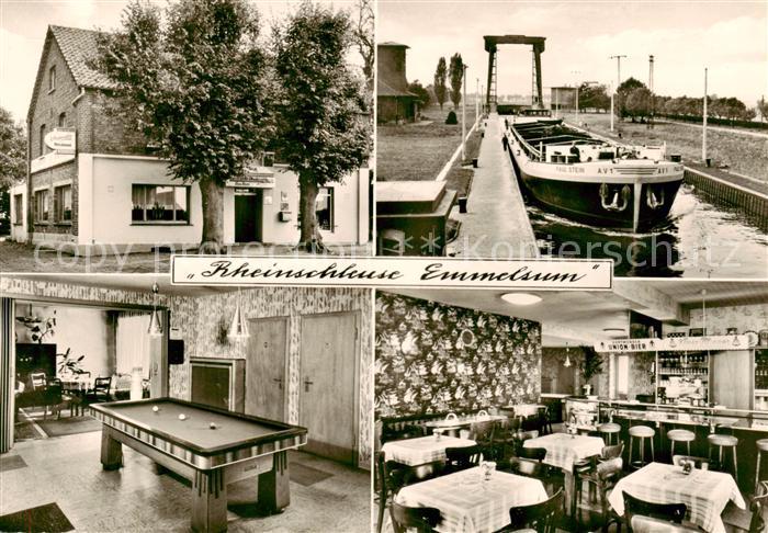 Emmelsum Gasthaus Wissenberg Ridderskamp Billardzimmer Gaststube Bar Rheinschleu