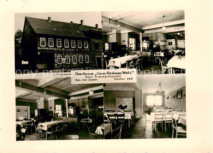 Bad Frankenhausen Gasthaus Zum Gruenen Wald Gastraeume