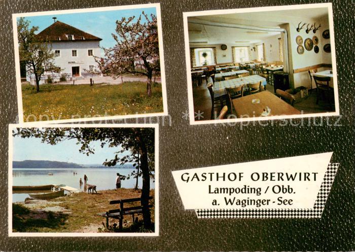 Lampoding Gasthof Oberwirt Gaststube Strand See
