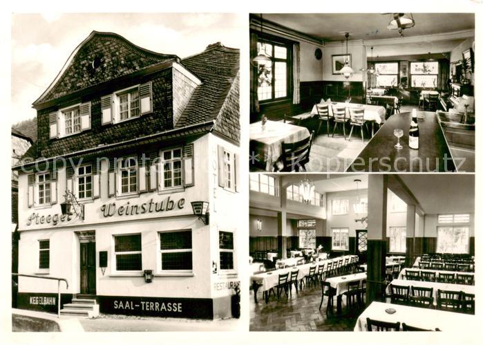 Steeg Bacharach Hotel Steeger Weinstube Gaststube Speisesaal