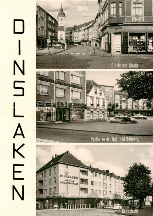 Dinslaken Duisburger Strasse Partie an der Hof und Bahnstrasse