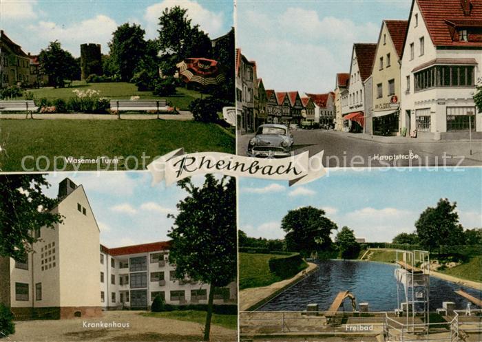 Rheinbach Wasemer Turm Hauptstrasse Krankenhaus Freibad