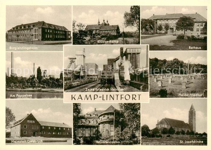 Kamp-Lintfort Berglehrlingsheim Kloster Kamp Rathaus Am Pappelsee Zeche Friedric
