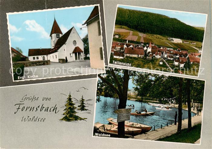 Fornsbach Murrhardt Ev Kirche Teilansicht Waldsee