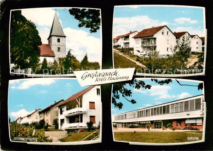 Grossaspach Kirche Neues Viertel Silcherstrasse Schule