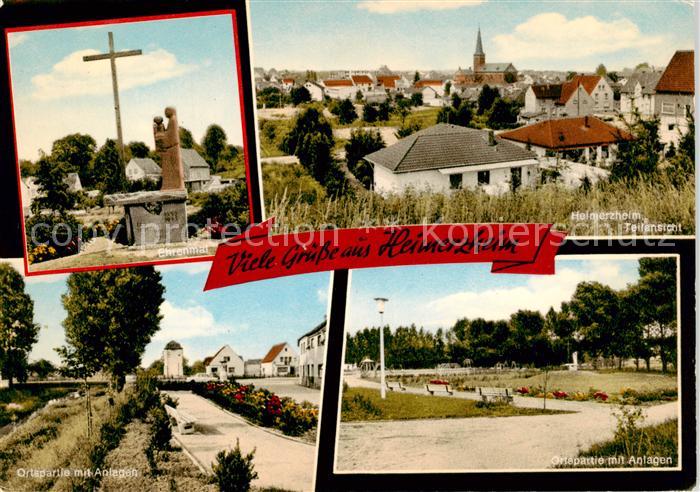 Heimerzheim Ehrenmal Teilansicht Ortspartien mit Anlagen