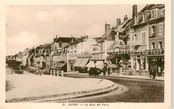 Joigny 89 Yonne Le Quai de Paris