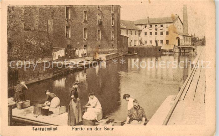 Saargemuend Sarreguemines 57 Moselle Partie an der Saar