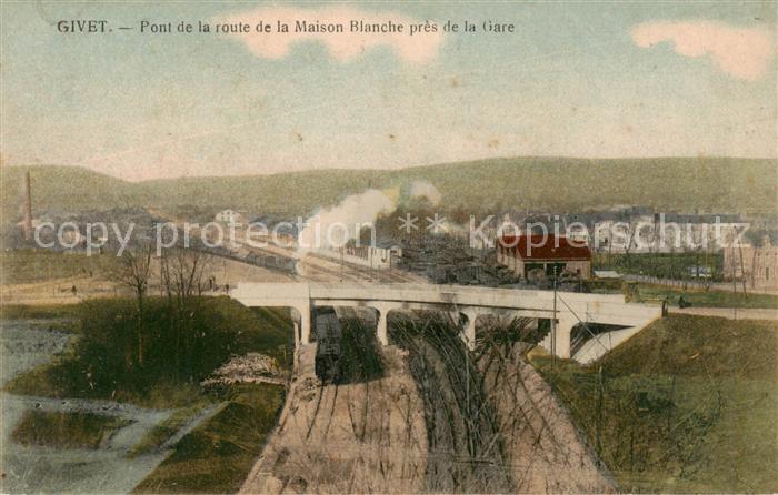 Givet 08 Ardennes Pont de la route de la Maison Blanche près de la gare Feldpost
