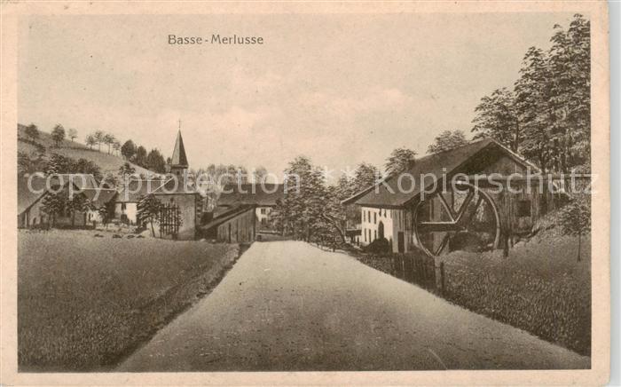 Basse-Merlusse Lusse 88 Vosges Ansicht mit Kirche