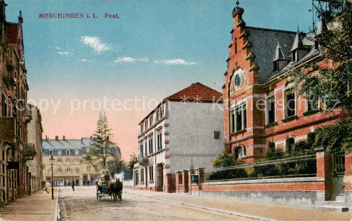 Moerchingen Morhange 57 Moselle Post Pferdefuhrwerk Pruefstempel