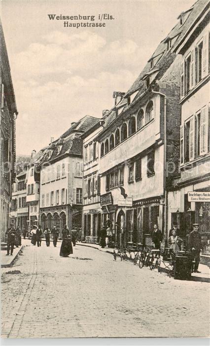 Weissenburg Wissembourg 67 Alsace Hauptstrasse
