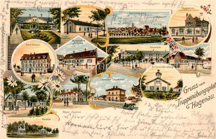 Hagenau 67 Bas-Rhin Alsace Truppenuebungsplatz Kaltenhausen Bahnhof Oberhofen Li