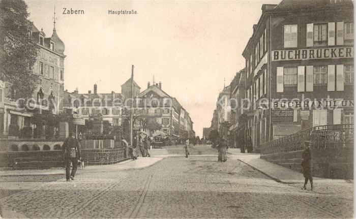 Zabern Saverne 67 Alsace Hauptstrasse Buchdruckerei Buchhandlung