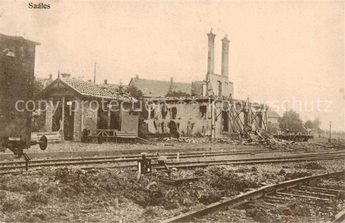 Saales 67 Vosges Truemmer 1. Weltkrieg