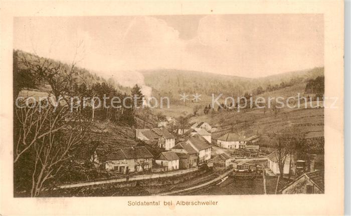 Alberschweiler Abreschviller 57 Moselle Soldatental Geprueft-Stempel