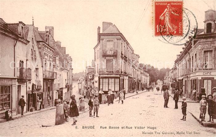 Bauge 49 Maine-et-Loire Rue Basse et Rue Victor Hugo