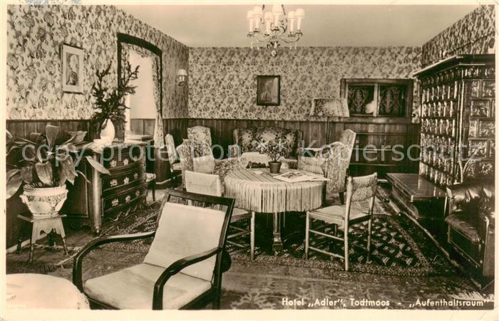 Todtmoos Schwarzwald BW Hotel Adler Aufenthaltsraum