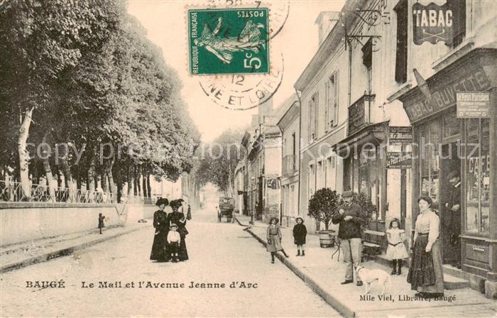 Bauge 49 Maine-et-Loire Le Mail et l Avenue Jeanne d Arc