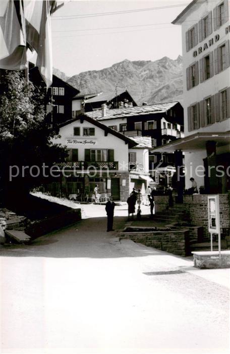 Saas-Fee VS Motiv Ortszentrum Privatpostkarte
