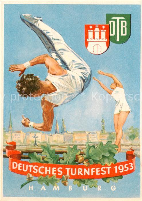 HAMBURG CITY Deutsches Turnfest Kuenstlerkarte